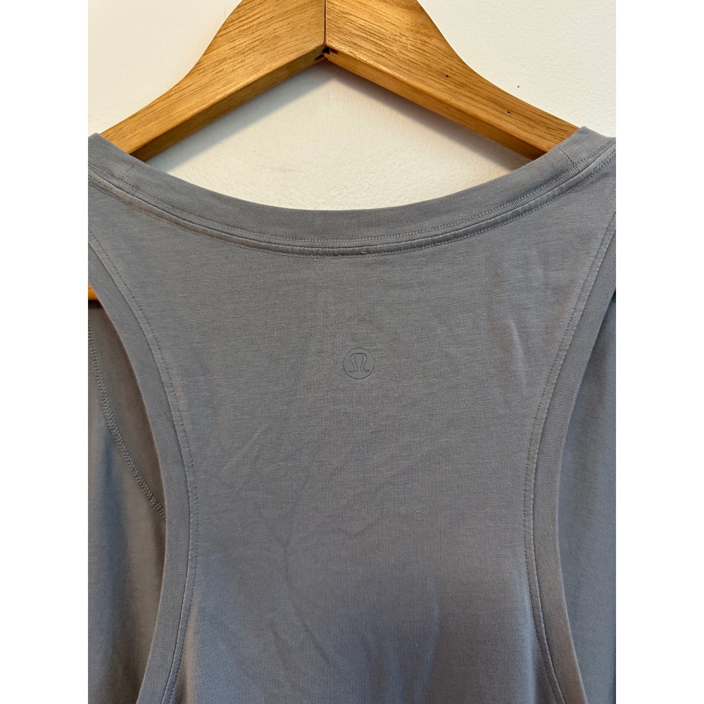 Lululemon Love Racerback Relaxed Fit Tank Top in Gray | Size 12 - Picture 2 of 5